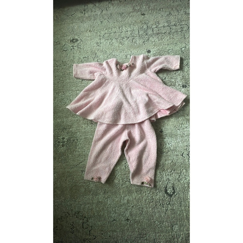 Vintage tee party pink two piece 6-12 m